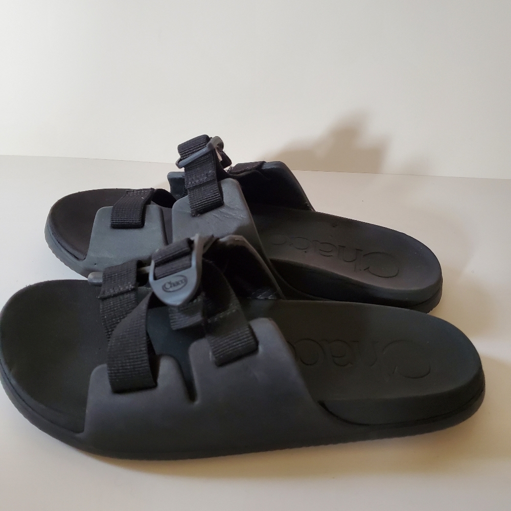 Chaco Junior Slides Sandals Black Size 6 *with Damage